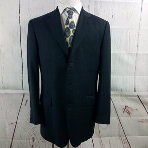 Joseph Abboud Nordstrom Blue Pane Suit Blazer Spor